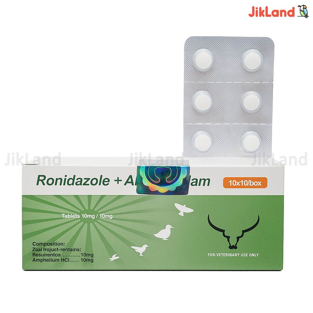 قرص ضد انگل کبوتر و مرغ خانگی رونیدازول - یک ورق
