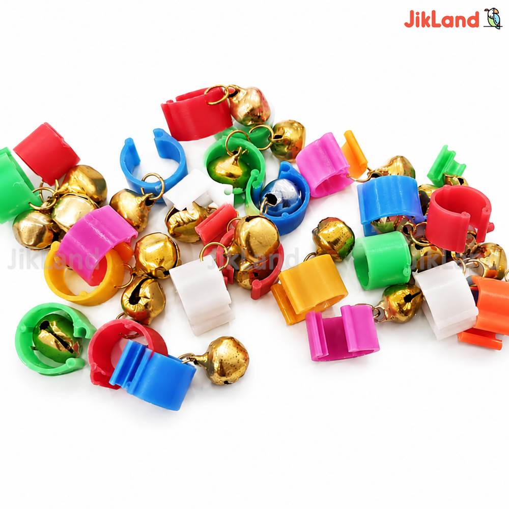 حلقه پای کبوتر چفتی زنگوله دار - 50 عددی